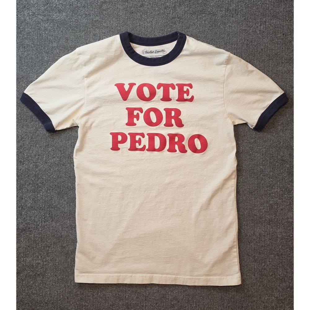 Napoleon Dynamite Vote For Pedro Ringer T-Shirt Mens M Movie Tee